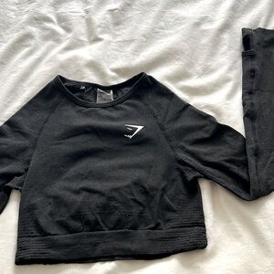 Gymshark Black Crop, size small, barely worn